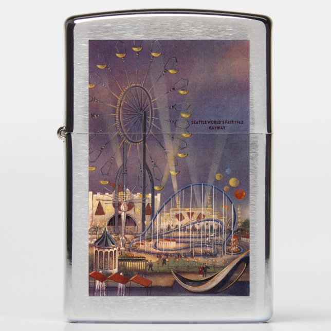 Seattle, Washington1962 World's Fair Poster Zippo Lighter (Front)