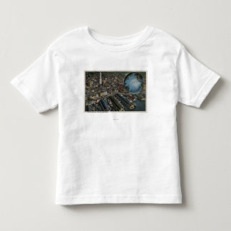 Seattle, Washington - Aerial of Seattle Toddler T-shirt