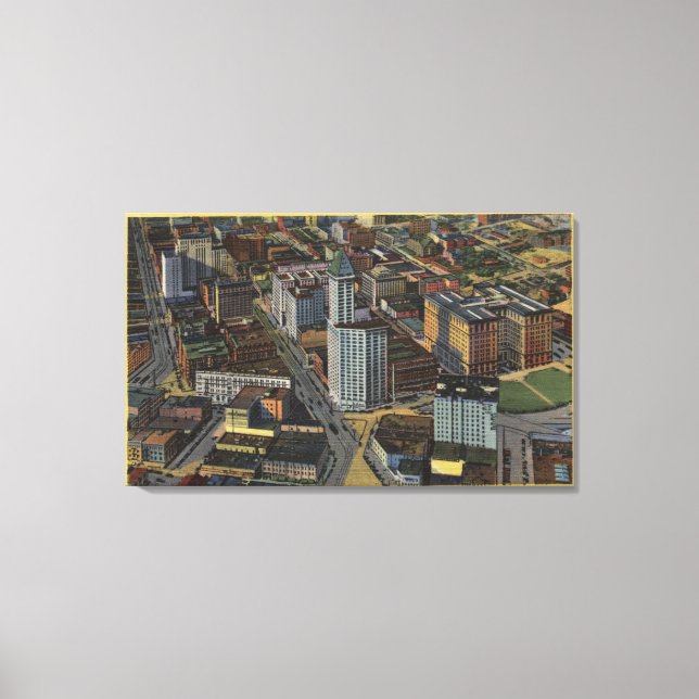 Seattle, Washington - Aerial of Smith Canvas Print (Front)