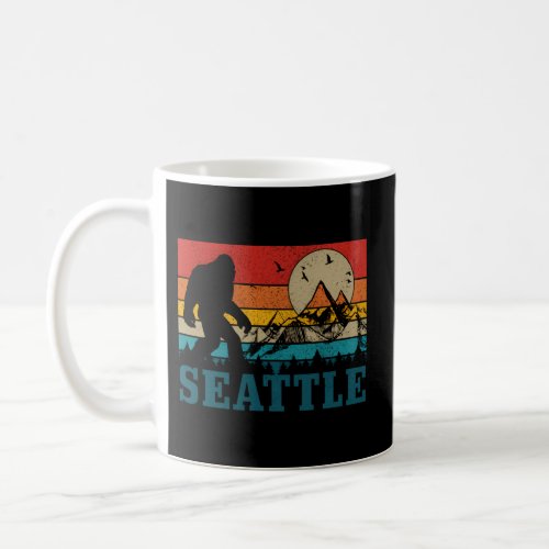 Seattle Washington Bigfoot Mountains Coffee Mug