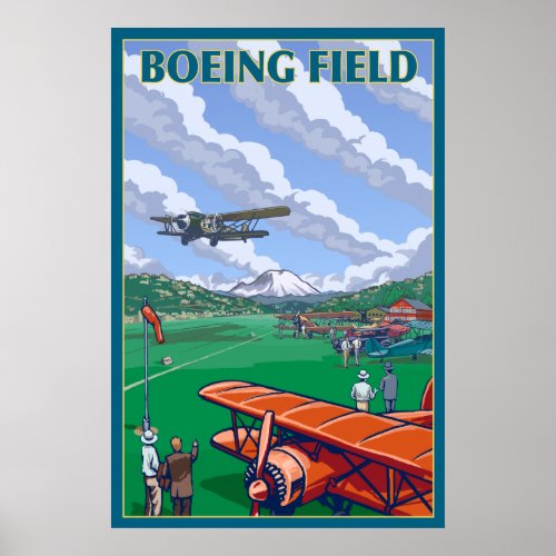 Seattle Washington _ Boeing Field Poster