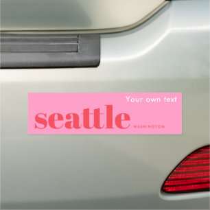 Seattle Washington bumper Car Magnet