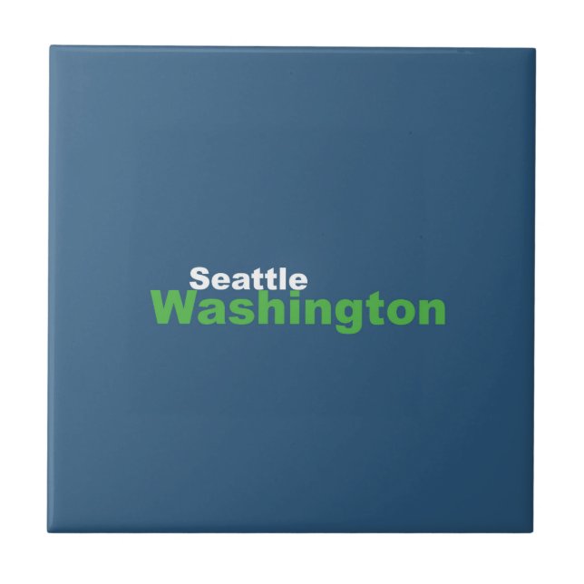 Seattle,Washington Ceramic Tile (Front)
