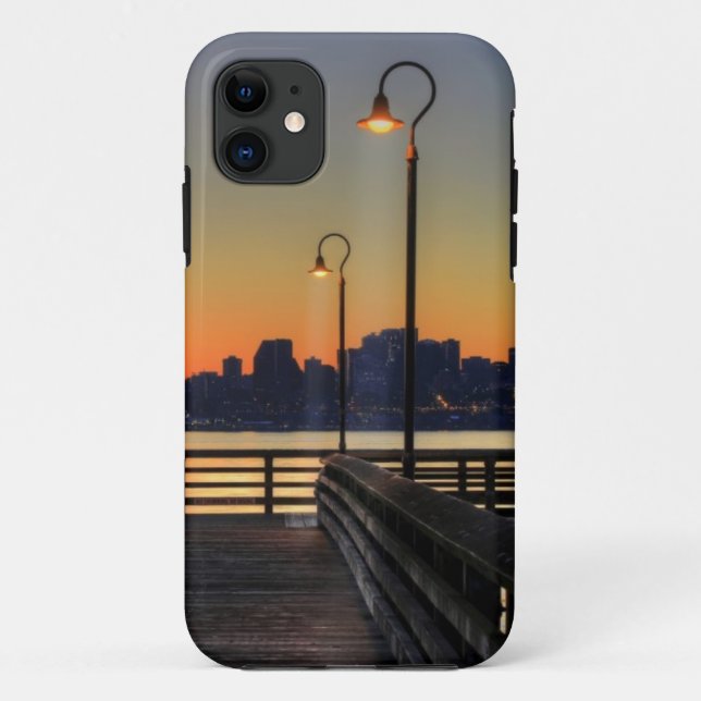 Seattle Washington Downtown Skyline Case-Mate iPhone Case (Back)