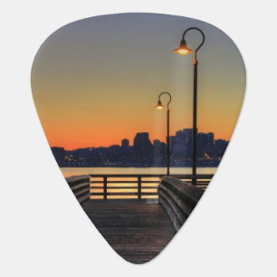 Seattle Washington Downtown Skyline Guitar Pick