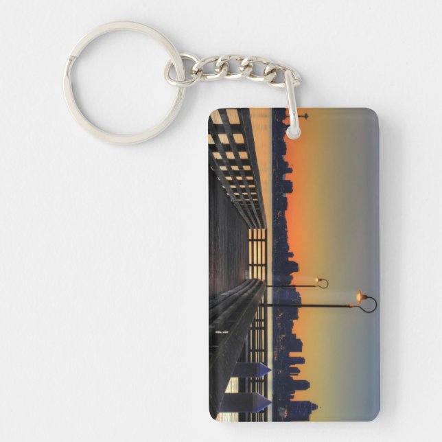 Seattle Washington Downtown Skyline Keychain (Front)