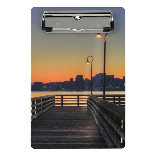 Seattle Washington Downtown Skyline Mini Clipboard (Front)