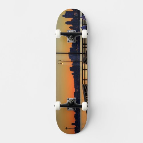 Seattle Washington Downtown Skyline Skateboard