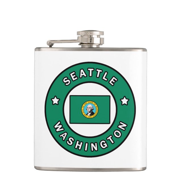 Seattle Washington Flask (Front)