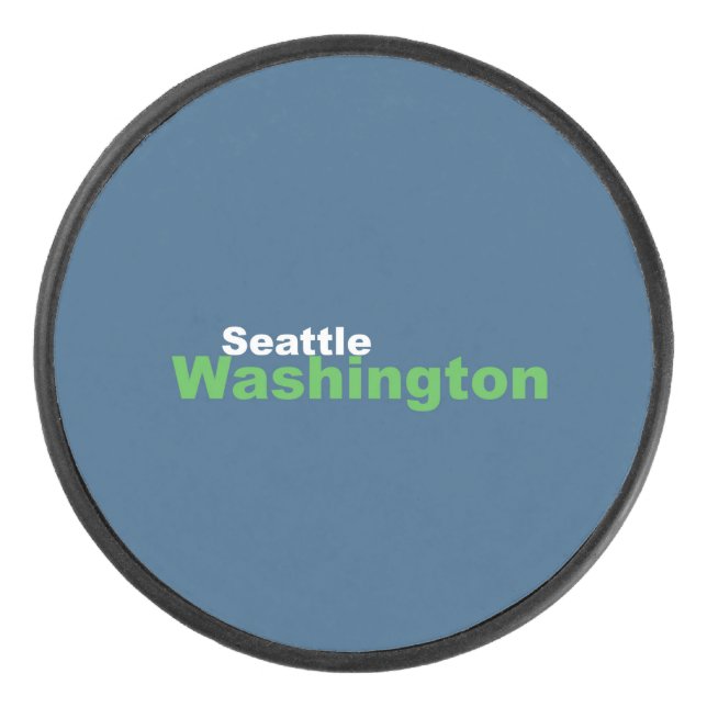 Seattle,Washington Hockey Puck (Front)