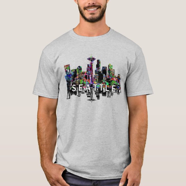 Seattle, Washington in graffiti T-Shirt (Front)