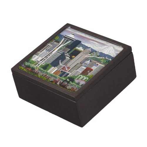 Seattle Washington Keepsake Box