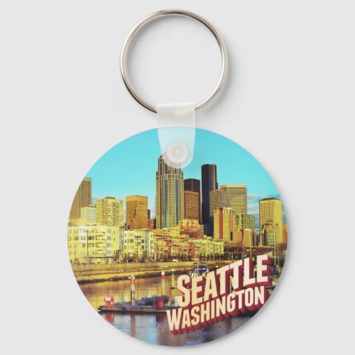 Seattle Washington Keychain