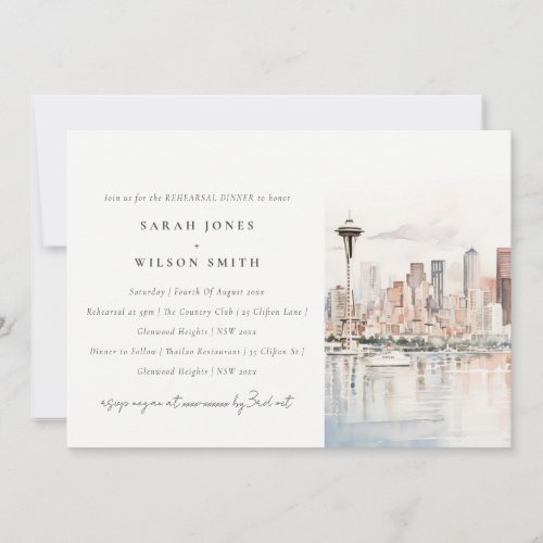 Seattle Washington Landscape Rehearsal Dinner