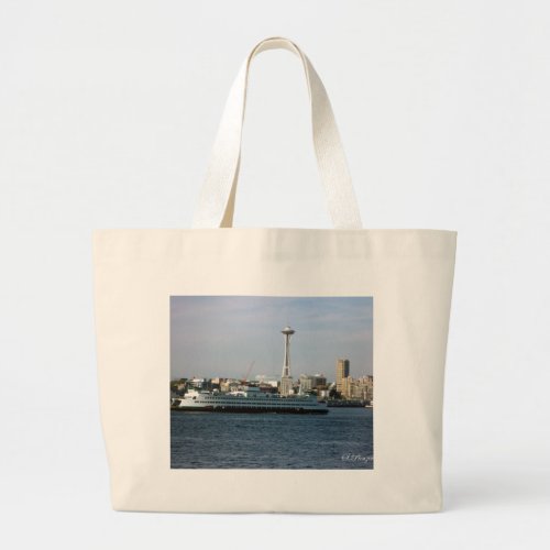 Seattle Washington Large Tote Bag