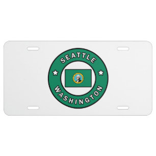 Seattle Washington License Plate