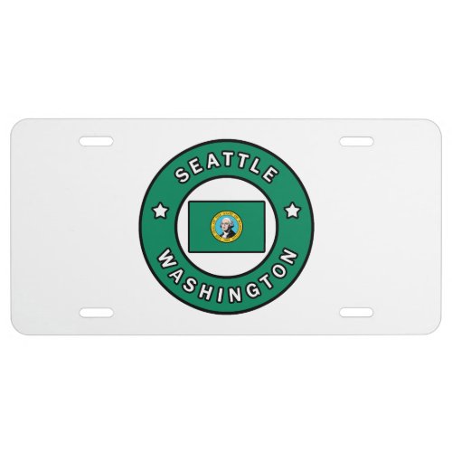 Seattle Washington License Plate