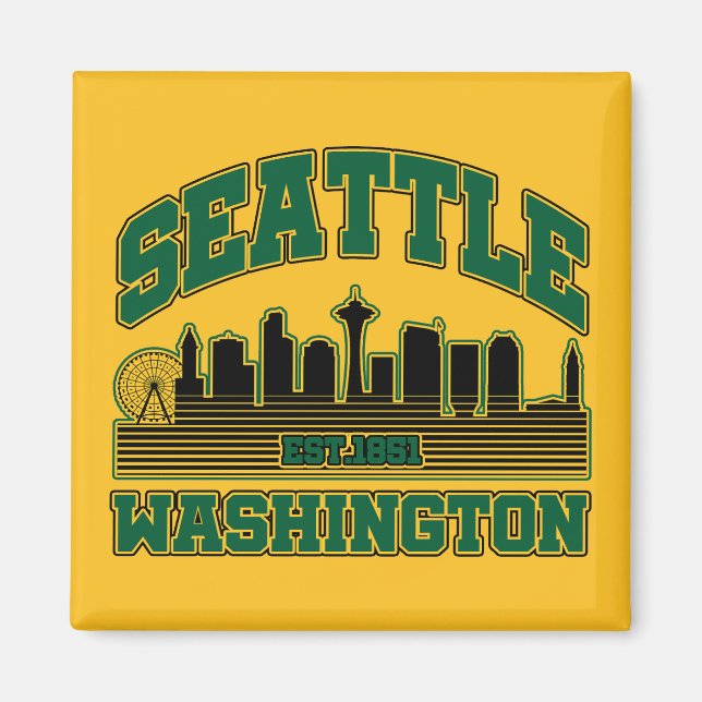 Seattle,Washington Magnet (Front)