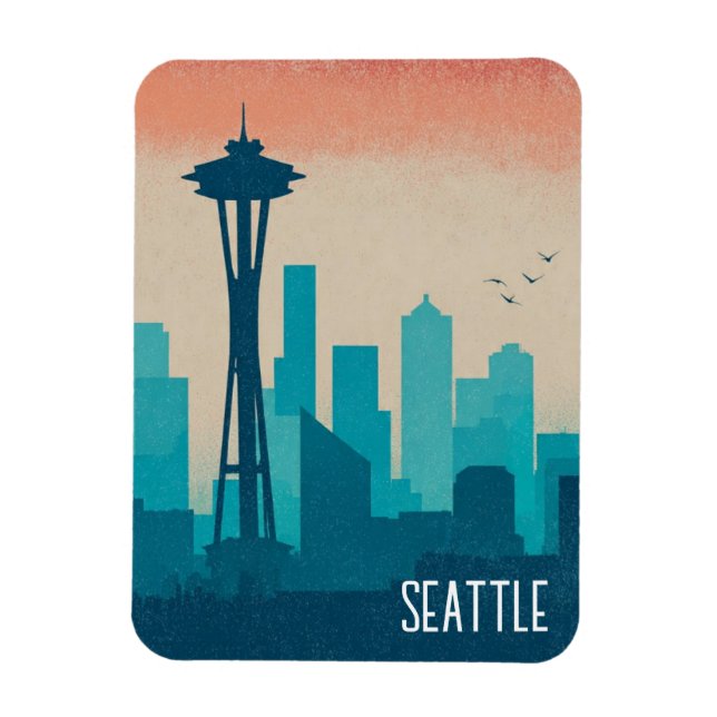 Seattle Washington Magnet (Vertical)