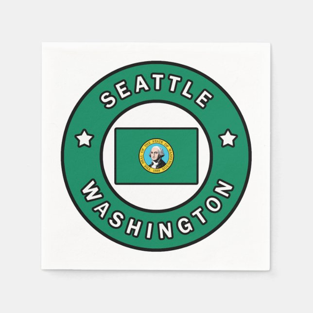 Seattle Washington Napkins (Front)