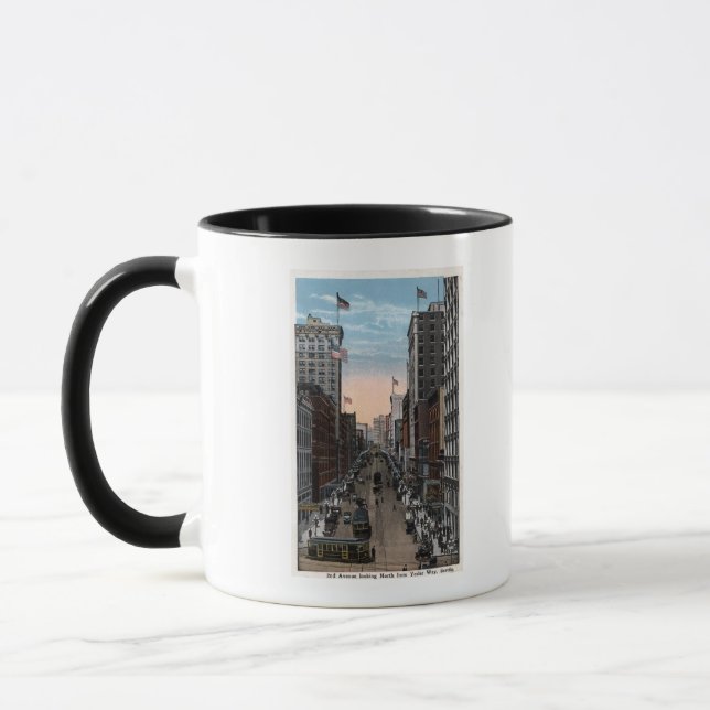 Seattle, Washington - North View of 2nd Mug (Left)