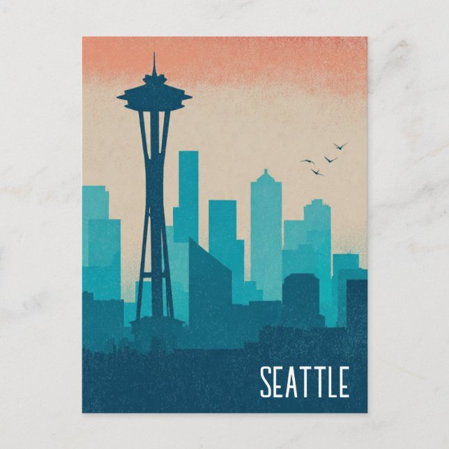 Seattle Washington Postcard (Front)