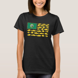 Seattle Washington Saltwater Fishing Seattleite WA T-Shirt