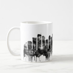 Seattle Washington Skyline BW Coffee Mug