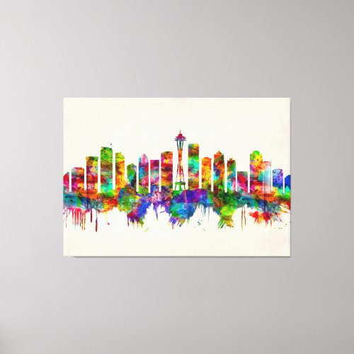 Seattle Washington Skyline Canvas Print