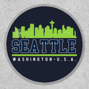 Seattle Washington Skyline City Patch