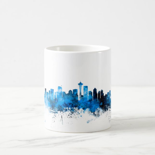 Seattle Washington Skyline Coffee Mug (Center)