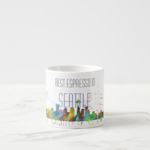 SEATTLE WASHINGTON SKYLINE ESPRESSO CUP