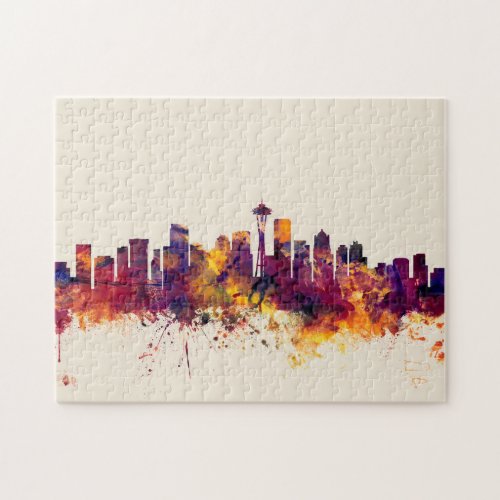 Seattle Washington Skyline Jigsaw Puzzle