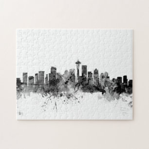 Seattle Washington Skyline Jigsaw Puzzle