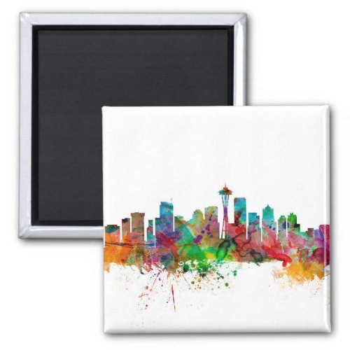 Seattle Washington Skyline Magnet