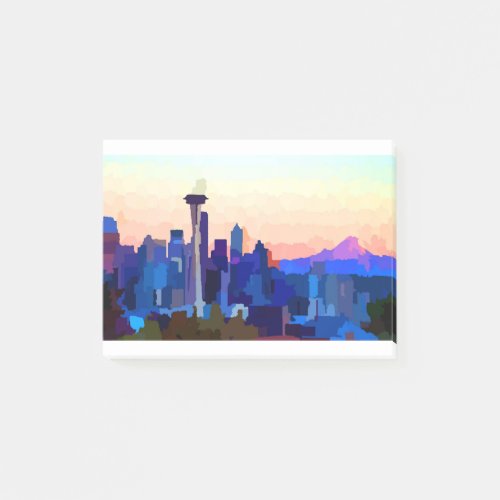 Seattle Washington Skyline Post_it Notes