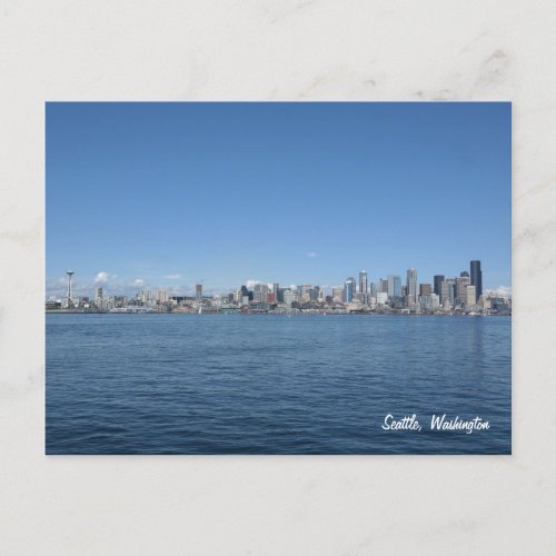 Seattle Washington Skyline Postcard