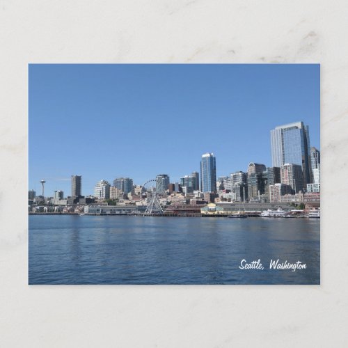 Seattle Washington Skyline Postcard