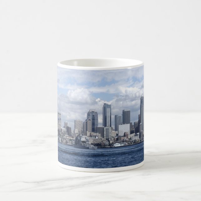 Seattle Washington Skyscrapers Coffee Mug (Center)