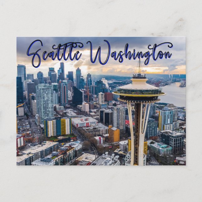 Seattle Washington Space Needle Postcard (Front)