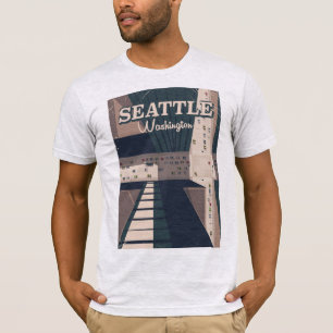 Seattle, Washington state Travel poster T-Shirt