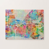 Seattle Washington Street City Map Jigsaw Puzzle | Zazzle