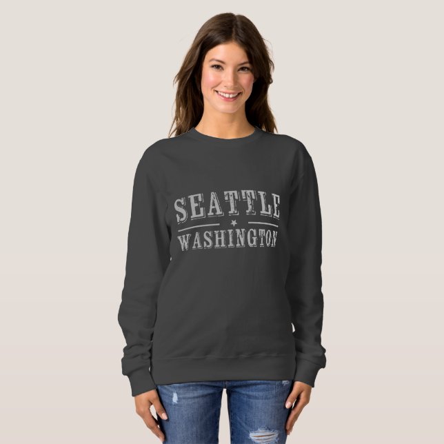 Seattle Washington T-Shirt Sweatshirt (Front Full)