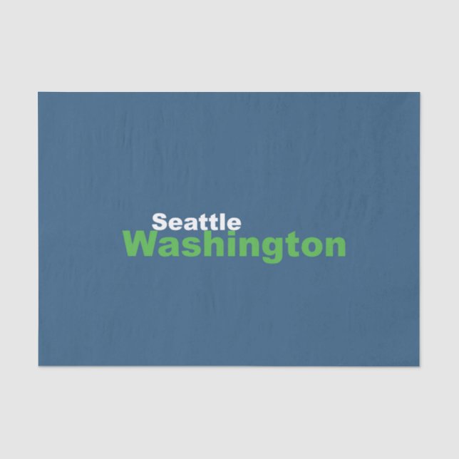 Seattle,Washington Tissue Paper (Front)
