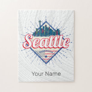 Seattle Washington United States City Skyline USA Jigsaw Puzzle