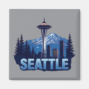 Seattle Washington United States of America Magnet