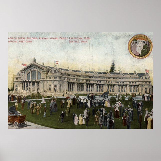 Seattle, Washington - View of Agricultural Poster (Front)