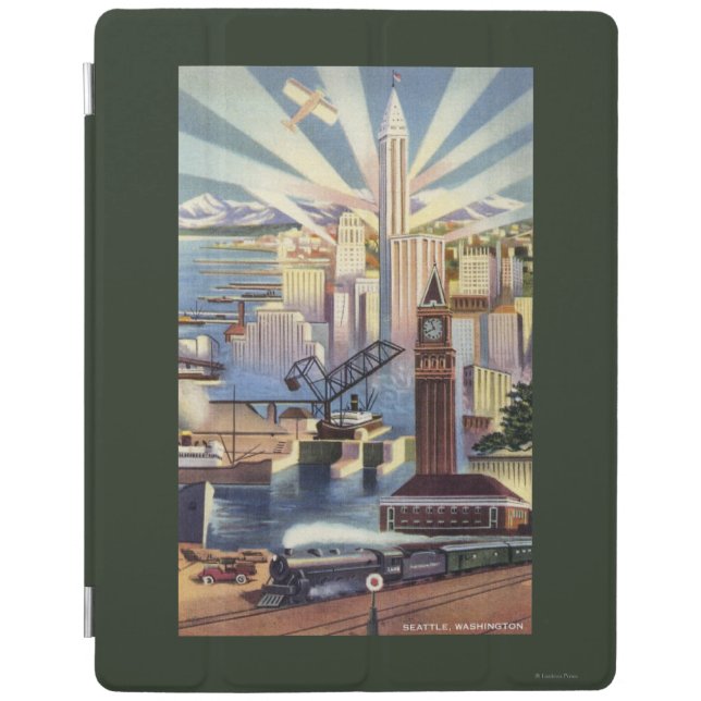 Seattle, Washington - View of Downtown iPad Smart Cover (Front)