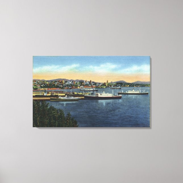 Seattle, Washington - View of Smith Canvas Print (Front)