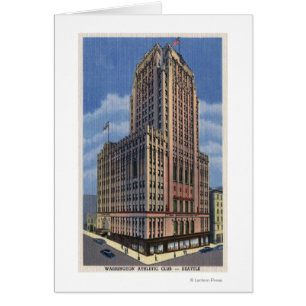 Seattle, Washington - View of Washington Cards